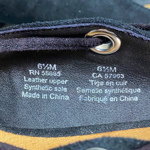 Halogen Black Suede Nella Ghillie Strap Almond Toe - Picture 5 of 5